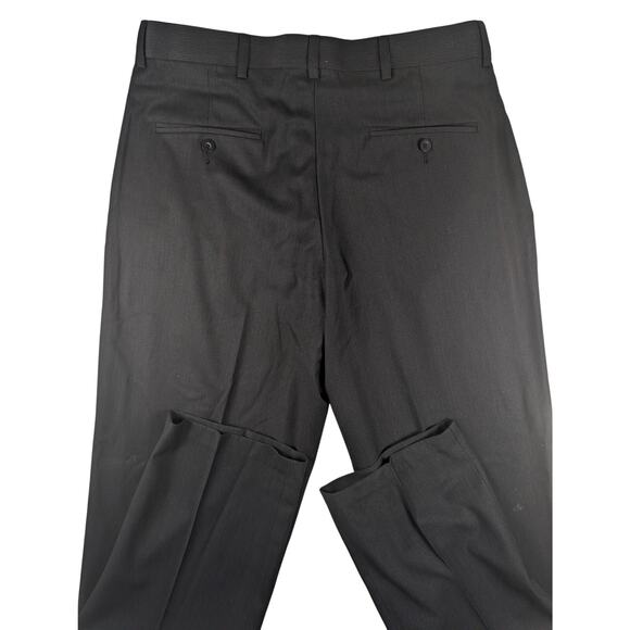 Kenneth Cole Reaction Men's Dress Pants Flat Front Navy Stripe Size 34/34 Office - Picture 2 of 5